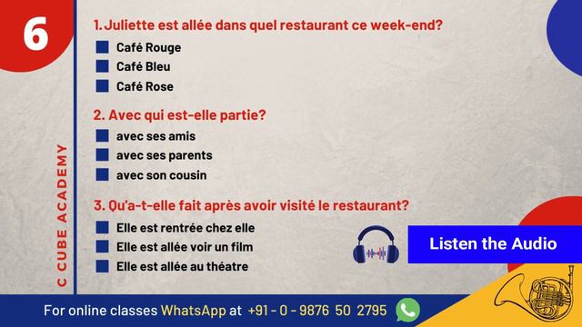 French Listening And Speaking Practice For Beginners | DELF A1 A2 Comprehension And Production Oral