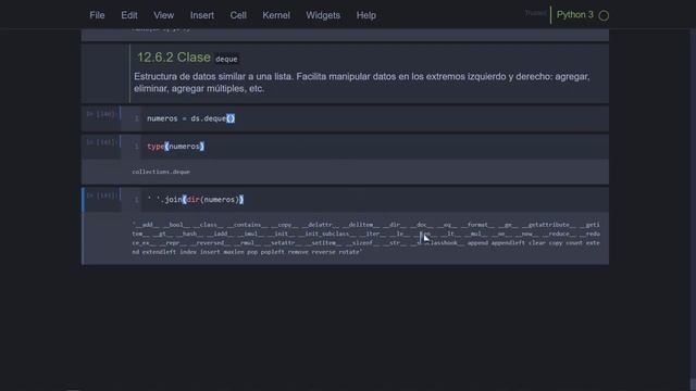 Pandas Taller: 204 Uso de la Clase deque del Módulo Collections como Estructura de Datos Tipo Lista смотреть онлайн