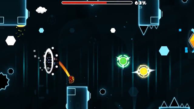 Geometry Dash (First Race all coins) смотреть онлайн