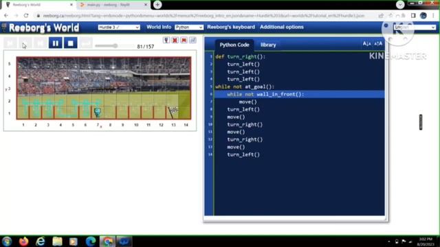Reeborg Hurdle 3 || Python Programming ||#datascience смотреть онлайн