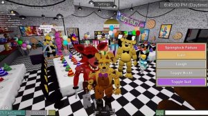 Archived Nights (FNAF Roleplay) roblox springlock fail springbonnie + william afton/Fernandotheman2