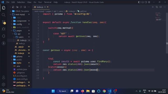 NEXTJS + MYSQL CRUD Tutorial for Beginners 2023 - #6 Writing GET API In NextJS смотреть онлайн