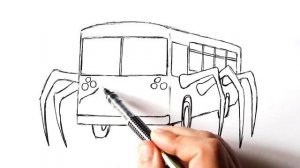 Как нарисовать Автобус Пожиратель SCP 2086