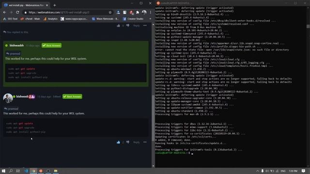 How To Install Pip In WSL ? Intall Pip - Command 'pip' Not Found In WSL