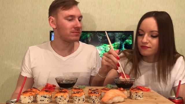 МУКБАНГ/ Суши роллы / MUKBANG Sushi rolls / смотреть онлайн
