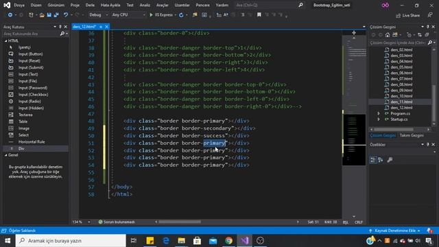 Bootstrap Dersleri -12- Border смотреть онлайн