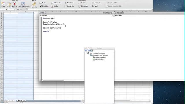 Scripting Excel resize columns and rows and assign values смотреть онлайн