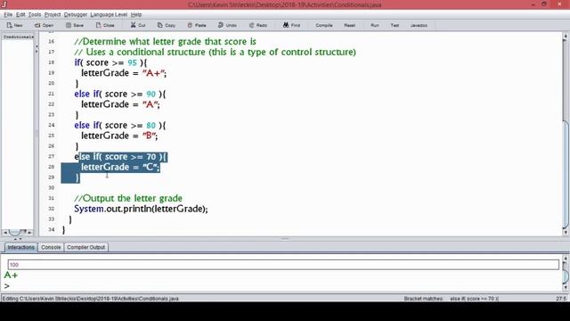 Conditional Statements in Java смотреть онлайн