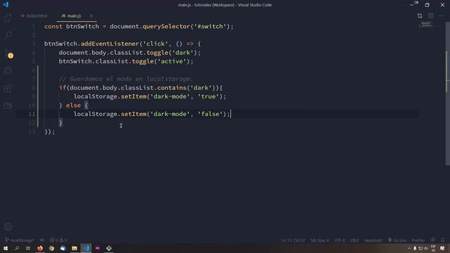 [Actualización] Modo Nocturno con LocalStorage (Javascript) смотреть онлайн