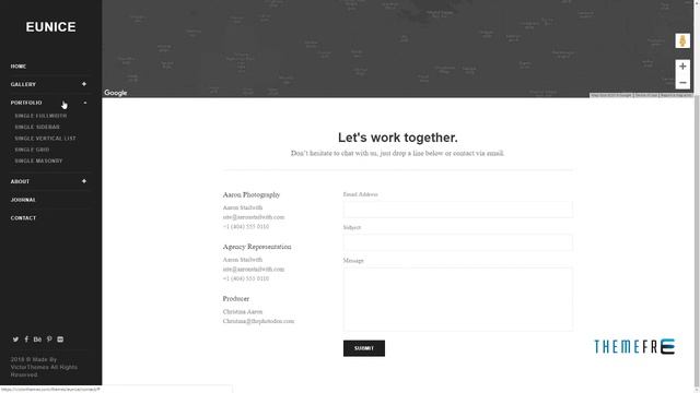 Eunice - Photography Portfolio WordPress Theme Bima Millard смотреть онлайн
