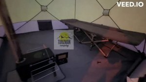 Зимняя палатка куб mircamping 2018 с полом и печкой