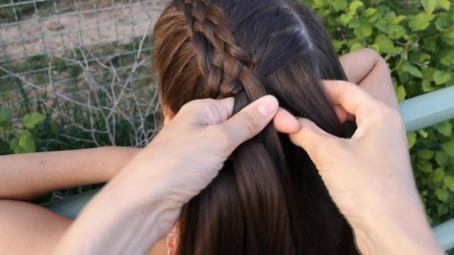 Красивая прическа в школу ? ?♀️ 5-прядная коса + 3d коса // 5strand dutch braid + 3d braid смотреть онлайн