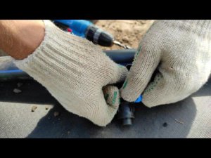 Капельный полив. Монтаж стартовых кранов