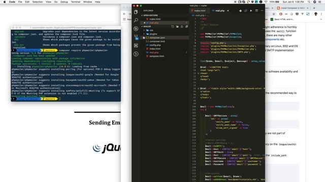 Send an Email using PHPMailer (PHP) with Composer #5 смотреть онлайн