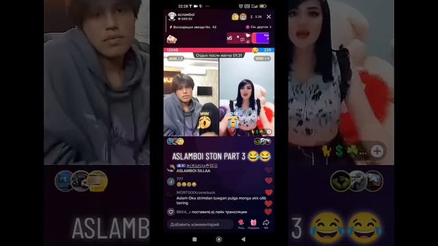 ASLAMBOI BATTLE SHART BERDI 😂 SHARTNI BAJARDIMI🤔#tiktok #tiktokbattle