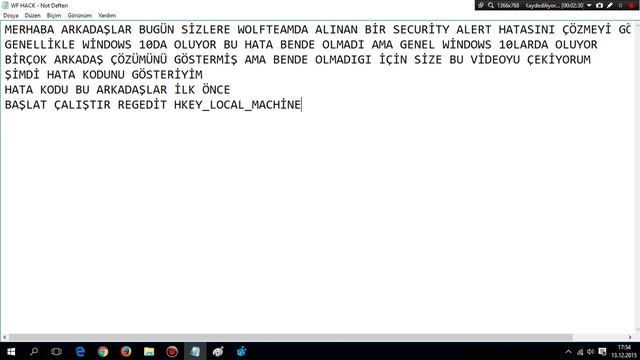 WOLFTEAM SECURİTY ALERT (0xE019100B) смотреть онлайн
