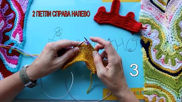 STACKED INCREASES.        Столбики спицами. Учимся вязать