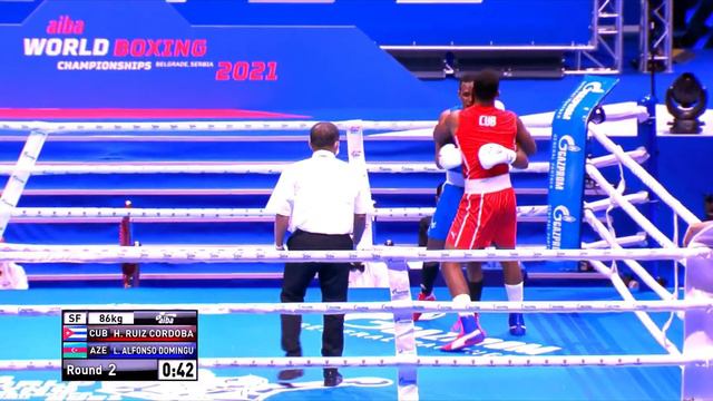 Loren Alfonso (AZE) vs. Herich Ruiz Cordoba (CUB) AIBA World Boxing Championships 2021 (86kg) смотреть онлайн