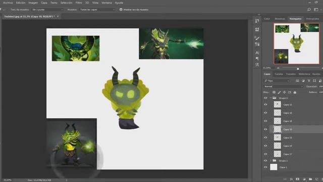 Pugna - Ilustración en Photoshop (Dota 2) смотреть онлайн