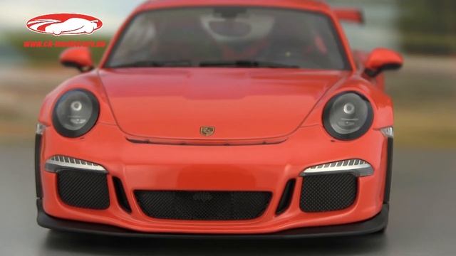 ck-modelcars-video: Porsche 911 991 GT3 RS Baujahr 2015 lava orange Minichamps смотреть онлайн