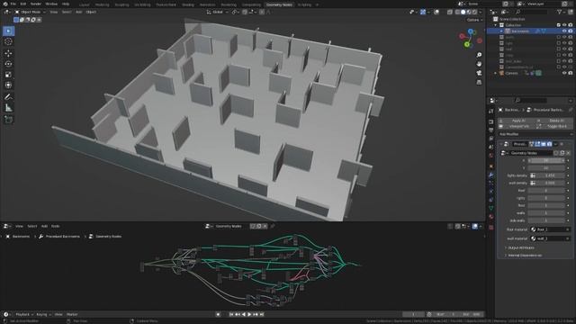 Procedural backrooms created in blender geometry nodes смотреть онлайн