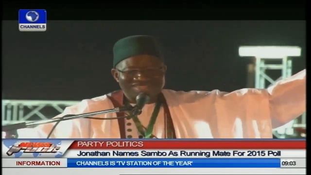 Jonathan Names Sambo As Running Mate for 2015 Polls смотреть онлайн