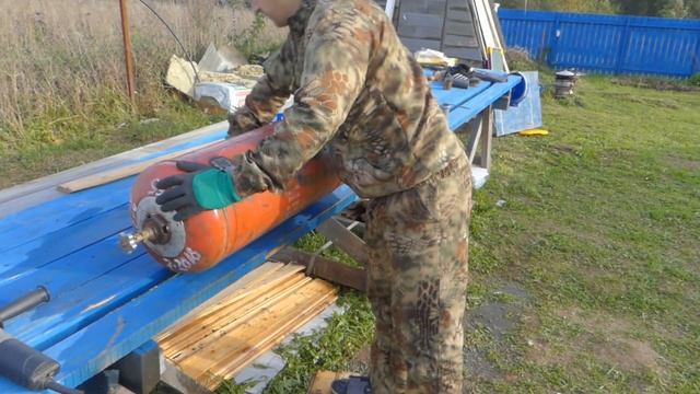 ЛУЧШИЙ МАНГАЛ ИЗ ГАЗОВОГО БАЛЛОНА | Как сделать крутой и надёжный мангал своими руками смотреть онлайн
