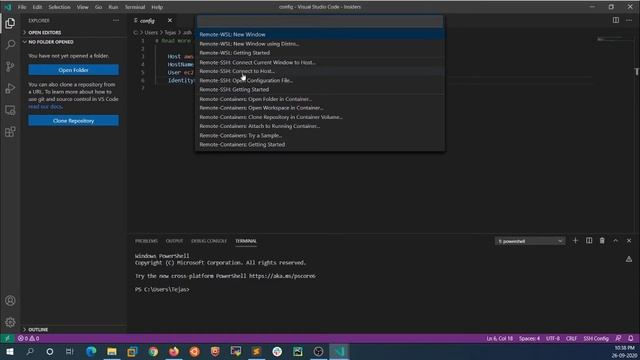 Setup Remote connection in VSCode for remote access to EC2 instances.(Windows-10)-Fixed смотреть онлайн
