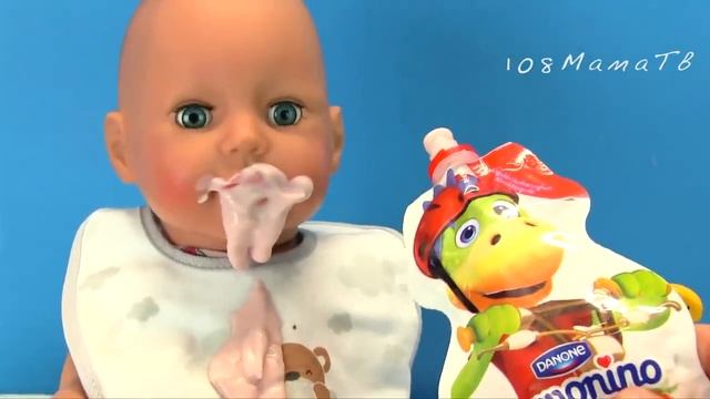 Беби Анабель Не Хочет Вытирать Ротик! Мультики Как Мама Кормит Куклы Беби Бон 108мама тв смотреть онлайн