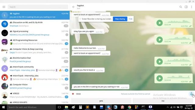 Telegram Doctor appointment bot смотреть онлайн