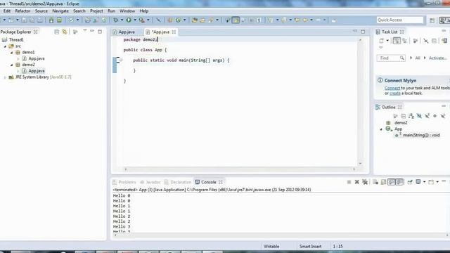 Advanced Java: Multi-threading Part 1 -- Starting Threads смотреть онлайн