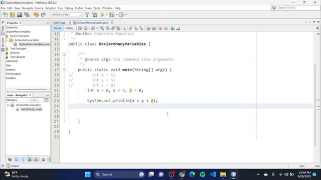 Java Part 11 - Declaring Multiple Variables of the same Data Type in Java смотреть онлайн