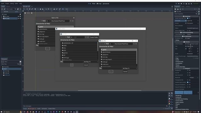Godot 4 Using File Dialogs Basic Introduction смотреть онлайн