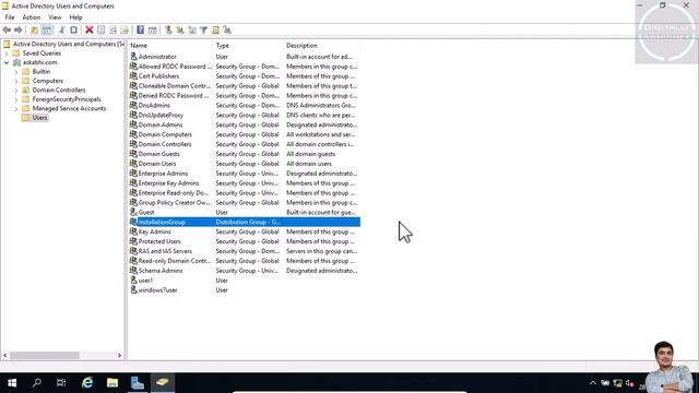 5. Creating Users, Groups and Organisational Units in Windows Server 2019 смотреть онлайн