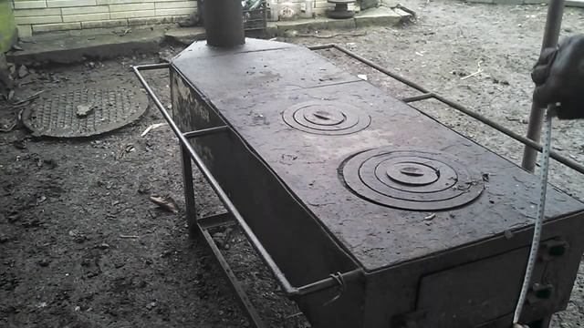 Самодельная печка.  на дровах