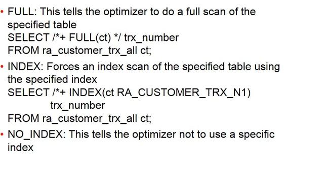 [Oracle SQL Performance Tuning: 4/4] Basic Hints and their Usage смотреть онлайн