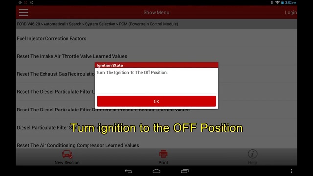 LAUNCH X-431 PRO3 - Diesel Particulate Filter Regeneration Ford Fiesta 2011 Регенерация сажевого смотреть онлайн