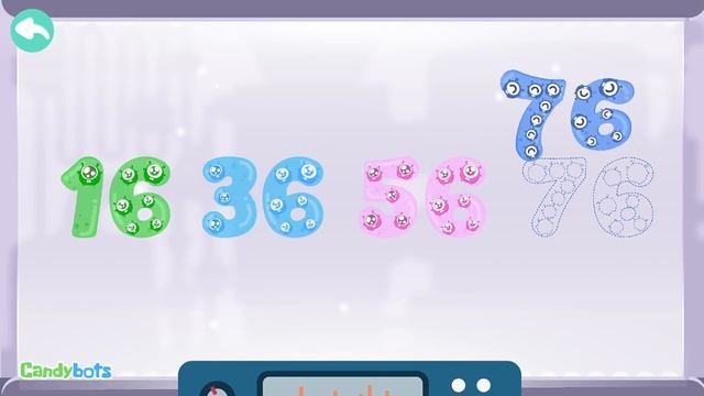 Candybots Numbers 123 - Learn counting 70 to 80 number - Education Apps for Kids смотреть онлайн