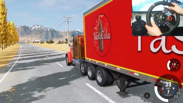 BeamNG Drive - Christmas Cola Road Train Part 1 | Logitech G29 Gameplay смотреть онлайн