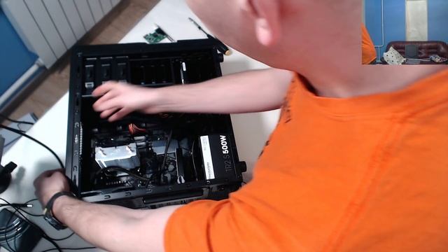 Сборка ПК, прошивка BIOS, загрузка Win PE - Strelec и распаковка образа Aomei Backupper. смотреть онлайн