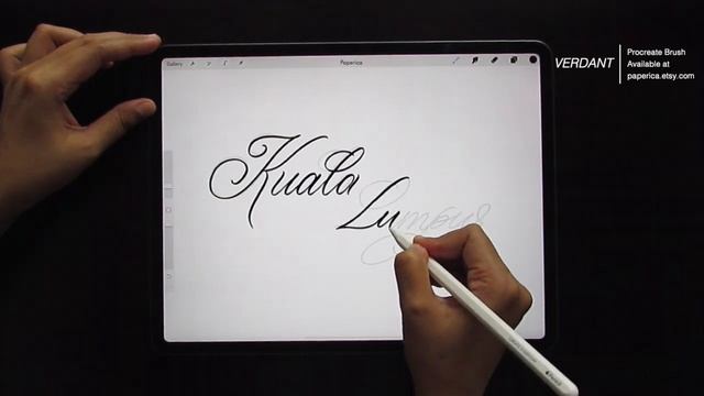 Procreate lettering • Around the world in 26 letters - K ?? • iPad lettering and Procreate brushes смотреть онлайн