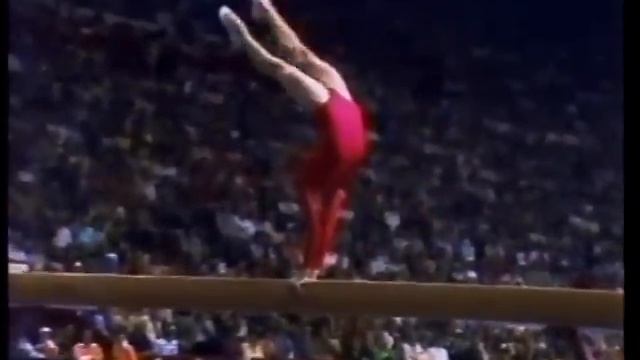 Olga Korbut 1976 Olympic Games Balance Beam Finals (Ольга Корбут)