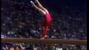 Olga Korbut 1976 Olympic Games Balance Beam Finals (Ольга Корбут)