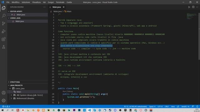Introduzione a Java - JAVA TUTORIAL ITALIANO 01 смотреть онлайн