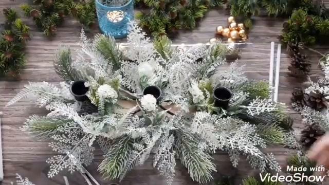 DIY ПОДЕЛКИ-ПЕРЕДЕЛКИ товаров из ФИКС ПРАЙС! /Новогодняя композиция "Зимний лес" своими руками! смотреть онлайн