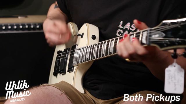 ESP LTD EC-401 Olympic White W/ EMG 81 & 85s! | Active Pickups Through Fender Blues JR |