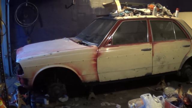 1983 Mercedes-Benz 240D - part 96: smoothing body panels смотреть онлайн