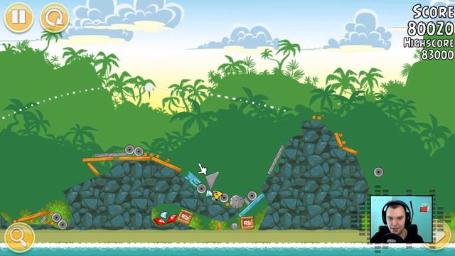 Let's play Angry Birds #91 - Richtig bäde Piggies! [100%, PC, HD/60fps] смотреть онлайн