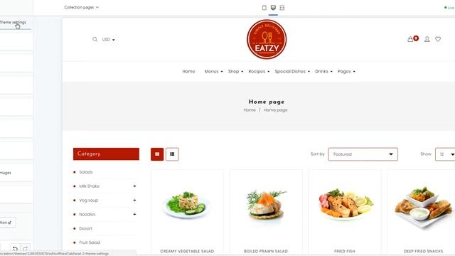 Eatzy Shopify Theme Adding Sidebar Filters Using Product Tags смотреть онлайн
