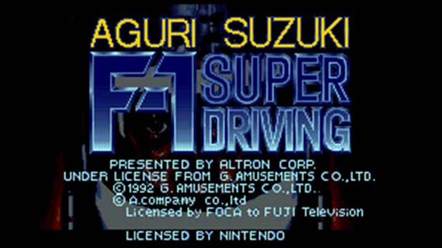 Aguri Suzuki F-1 Super Driving SNES Title Music смотреть онлайн
